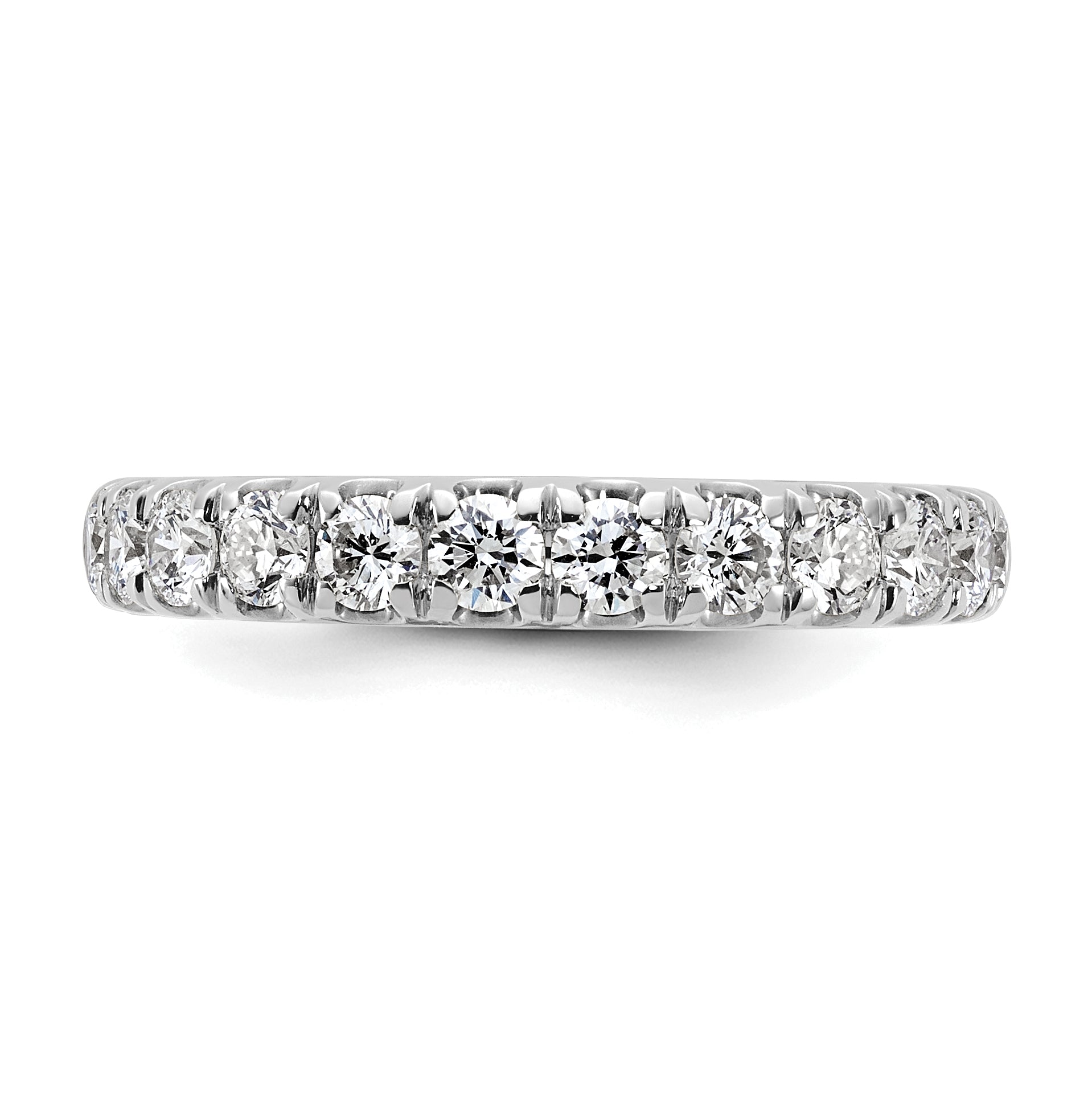 14k White Gold 7/8 carat Lab Grown Diamond VS+ F+ Complete Wedding Band