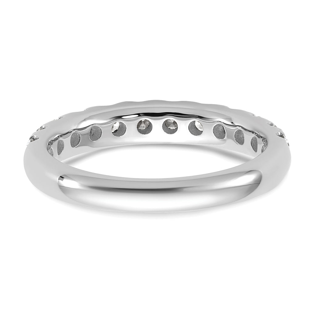 14k White Gold 7/8 carat Lab Grown Diamond VS+ F+ Complete Wedding Band