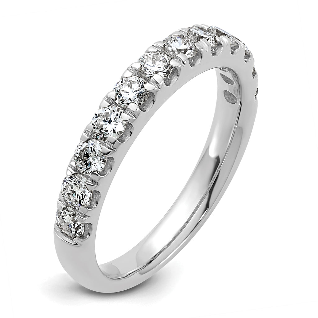 14k White Gold 7/8 carat Lab Grown Diamond VS+ F+ Complete Wedding Band