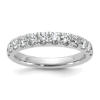 14k White Gold 7/8 carat Lab Grown Diamond VS+ F+ Complete Wedding Band