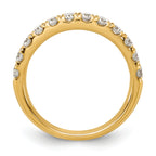 14k 7/8 carat Lab Grown Diamond VS+ F+ Complete Wedding Band