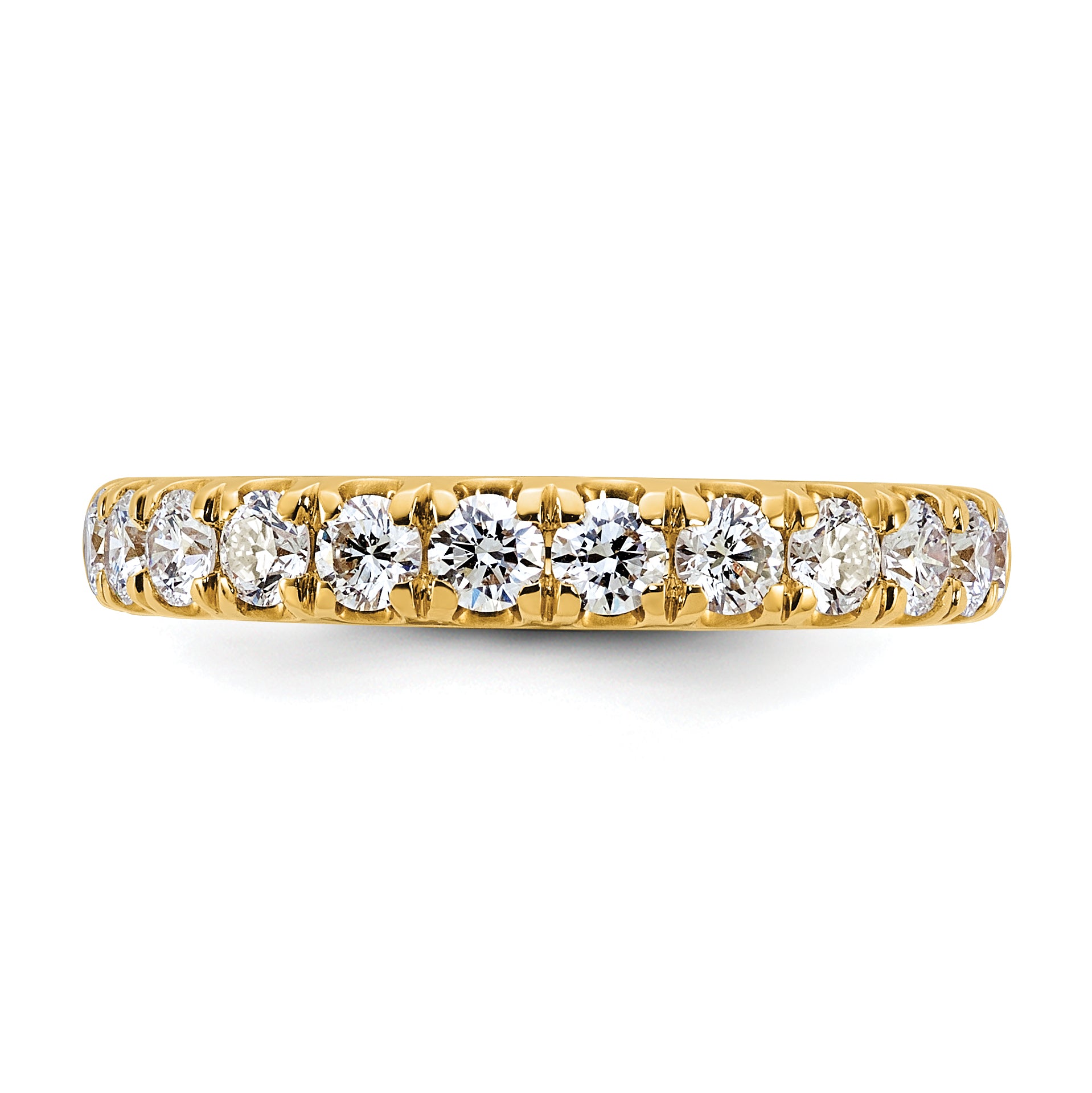 14k 7/8 carat Lab Grown Diamond VS+ F+ Complete Wedding Band
