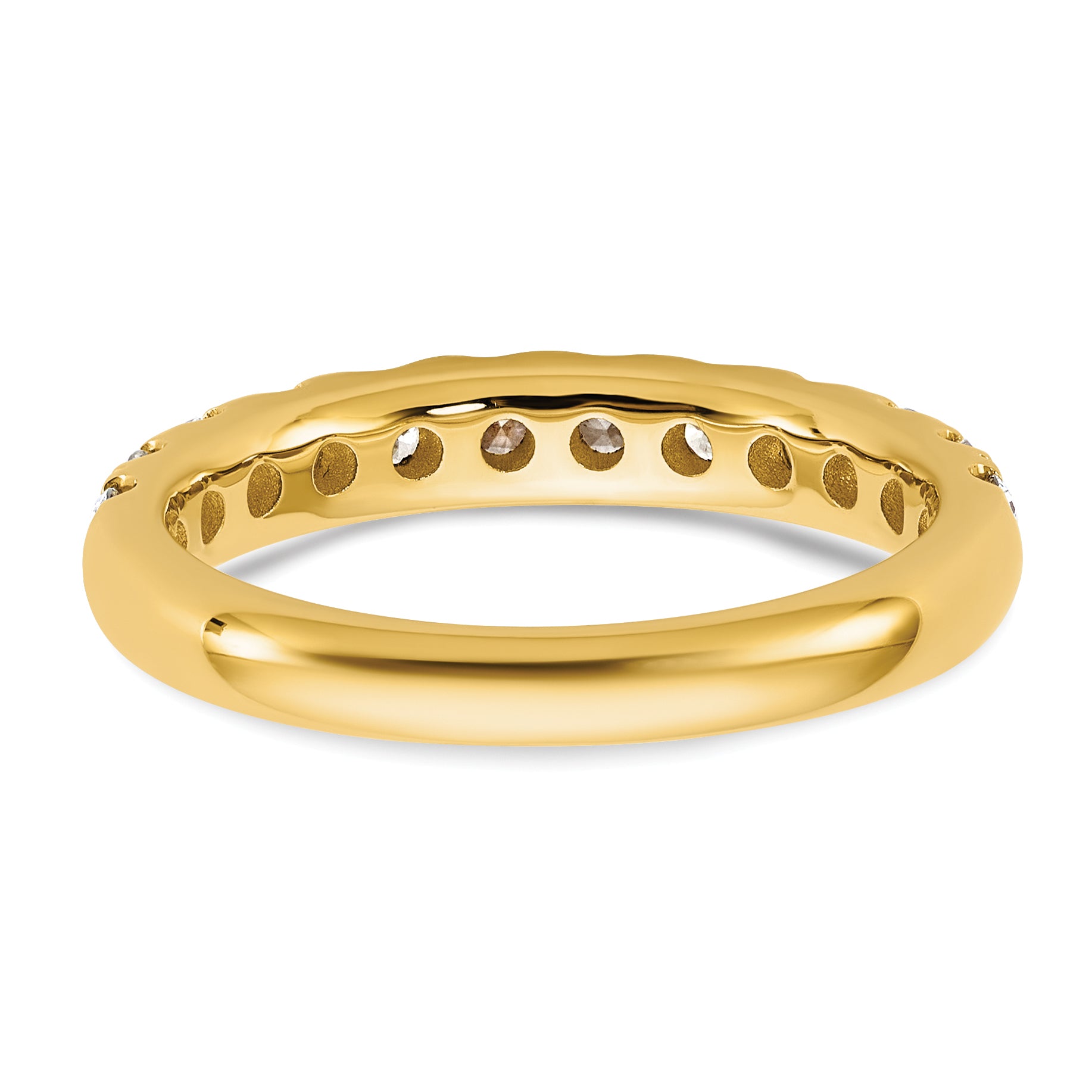 14k 7/8 carat Lab Grown Diamond VS+ F+ Complete Wedding Band