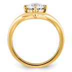 14ky Round Certified Lab Grown VS/SI+ G+ Complete Diamond Ring