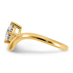 14ky Round Certified Lab Grown VS/SI+ G+ Complete Diamond Ring