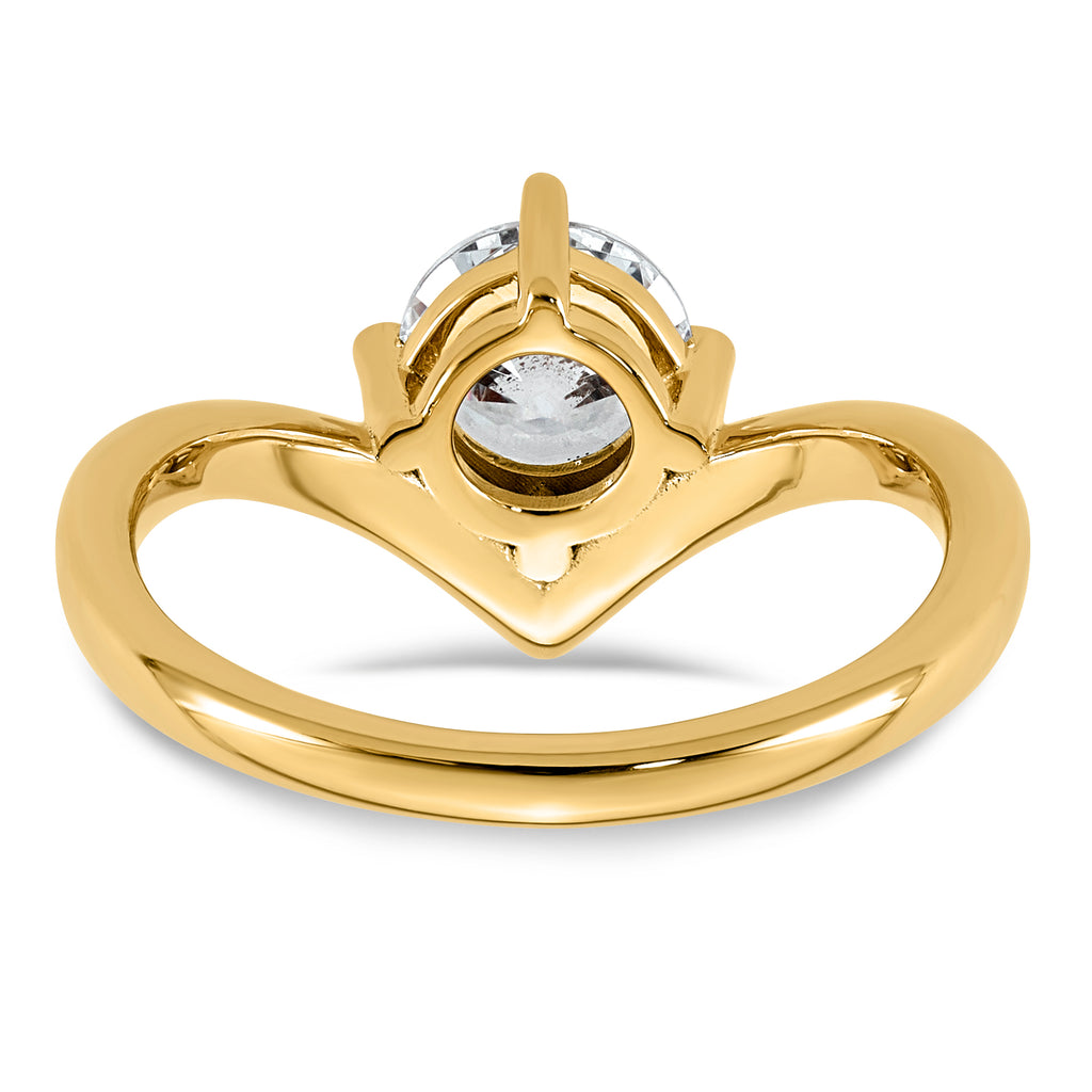 14ky Round Certified Lab Grown VS/SI+ G+ Complete Diamond Ring