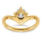 14ky Round Certified Lab Grown VS/SI+ G+ Complete Diamond Ring