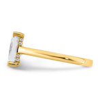 14ky Radiant Certified Lab Grown VS/SI+ G+ Complete Diamond Ring