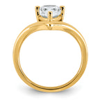 14ky Pear Certified Lab Grown VS/SI+ G+ Complete Diamond Ring