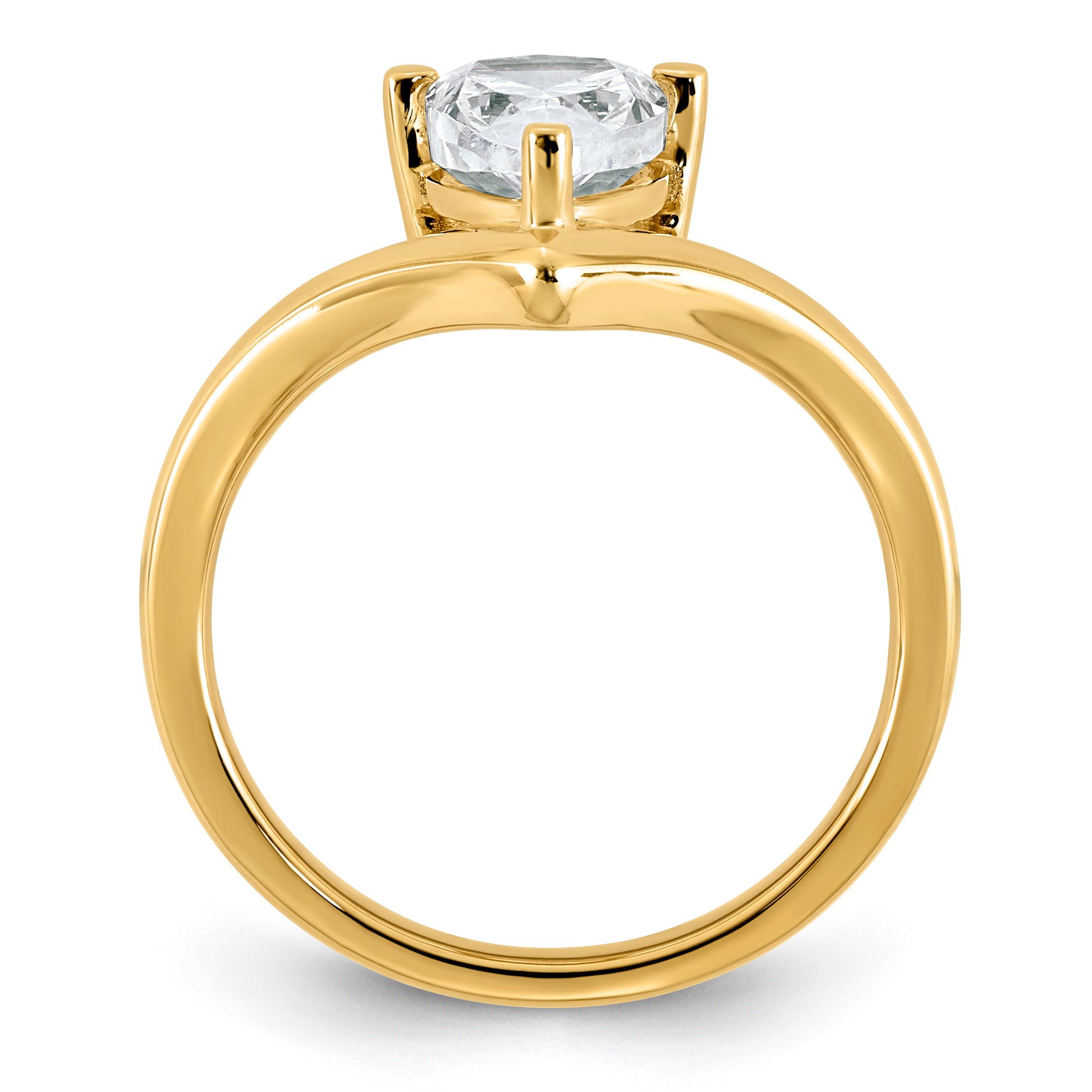 14ky Pear Certified Lab Grown VS/SI+ G+ Complete Diamond Ring