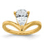 14ky Pear Certified Lab Grown VS/SI+ G+ Complete Diamond Ring