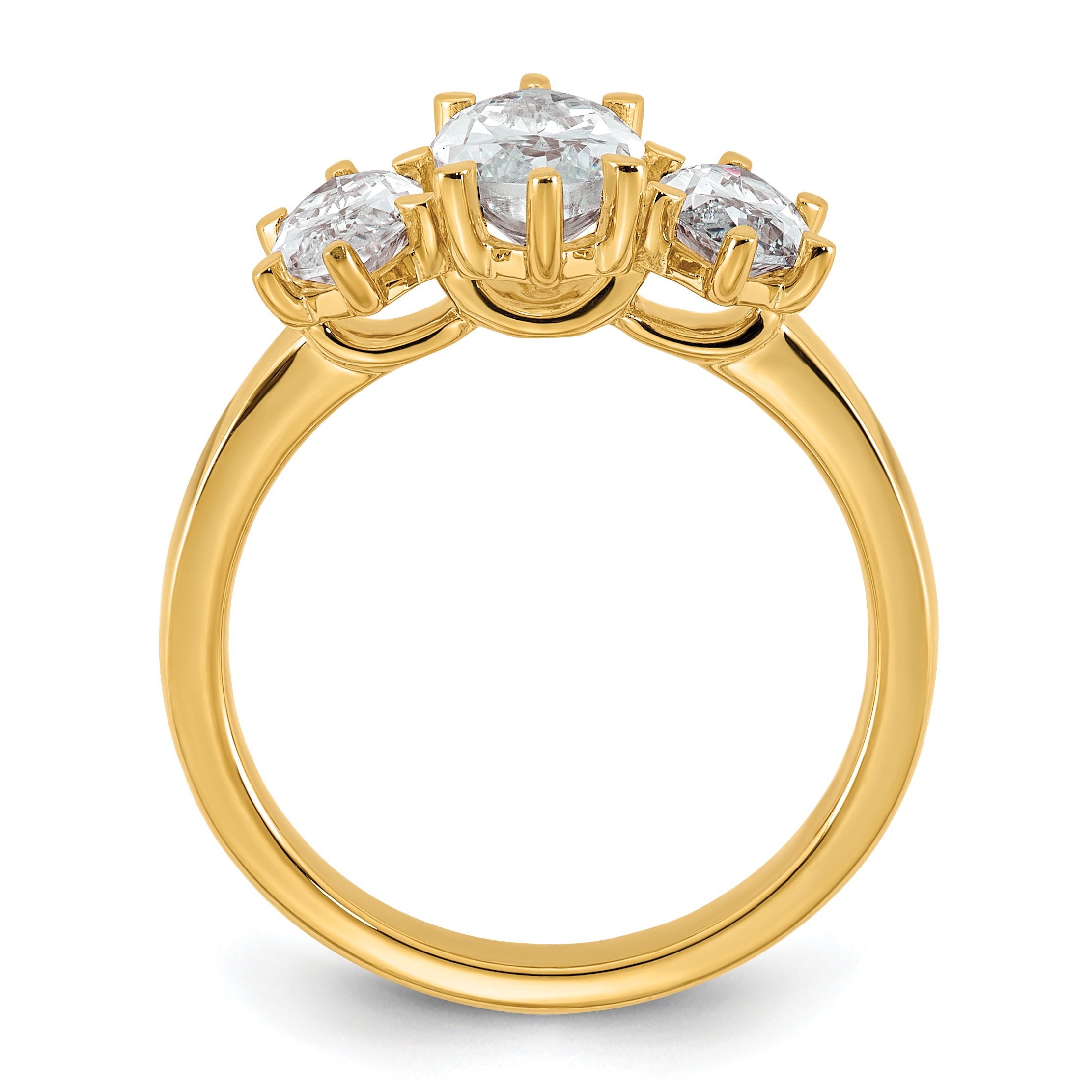 14ky Marquise Certified Lab Grown VS/SI+ G+ Complete Diamond Ring