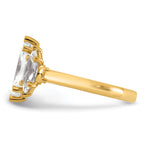 14ky Marquise Certified Lab Grown VS/SI+ G+ Complete Diamond Ring