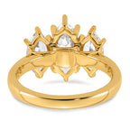 14ky Marquise Certified Lab Grown VS/SI+ G+ Complete Diamond Ring