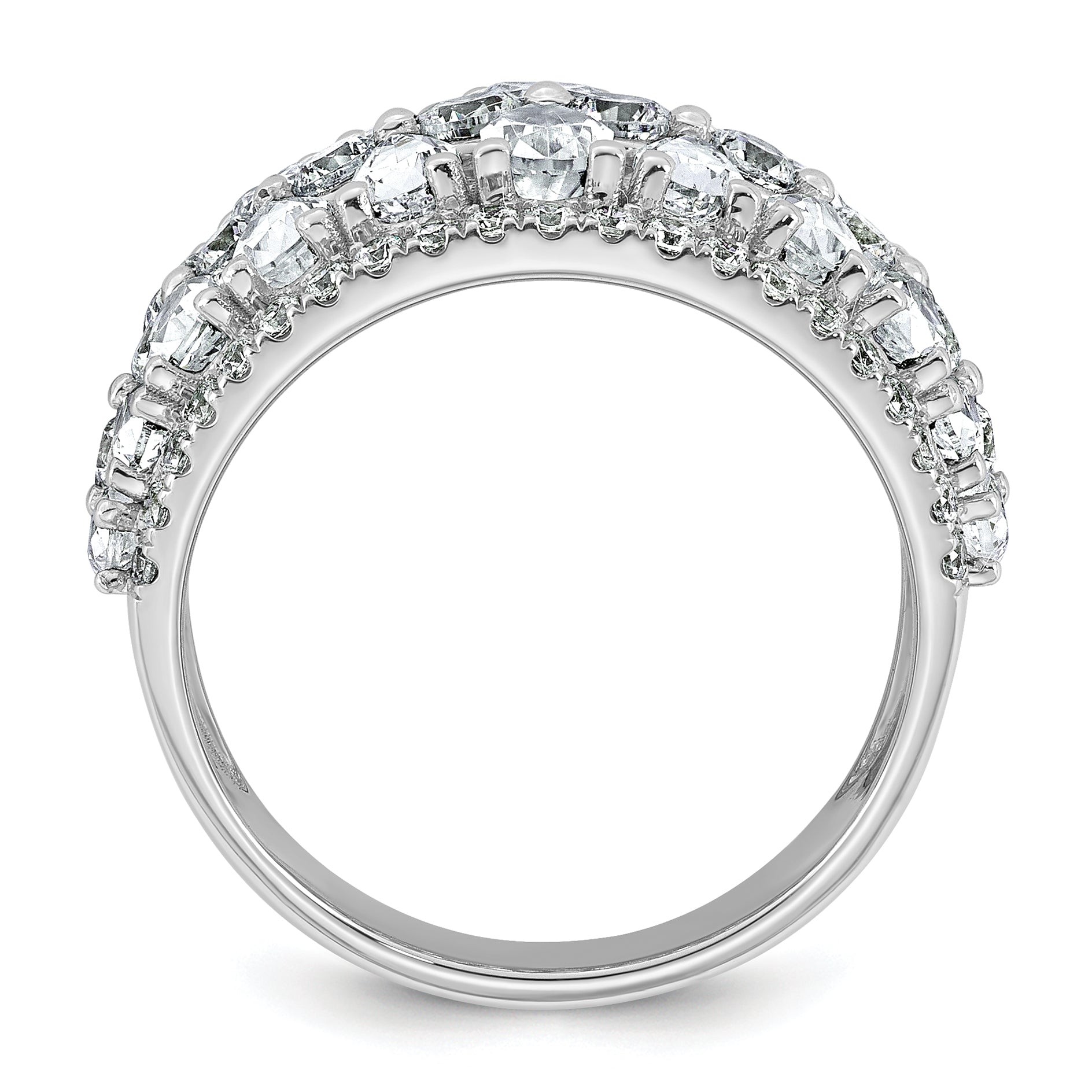 14k 3 3/4 carat Lab Grown Diamond VS+ F+ Complete Fashing Ring
