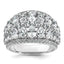 14k 3 3/4 carat Lab Grown Diamond VS+ F+ Complete Fashing Ring