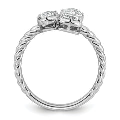 14k White Gold 1 carat Lab Grown Diamond VS+ F+ Complete Three Stone Fashion Ring