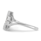 14k White Gold 1 carat Lab Grown Diamond VS+ F+ Complete Three Stone Fashion Ring