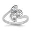 14k White Gold 1 carat Lab Grown Diamond VS+ F+ Complete Three Stone Fashion Ring