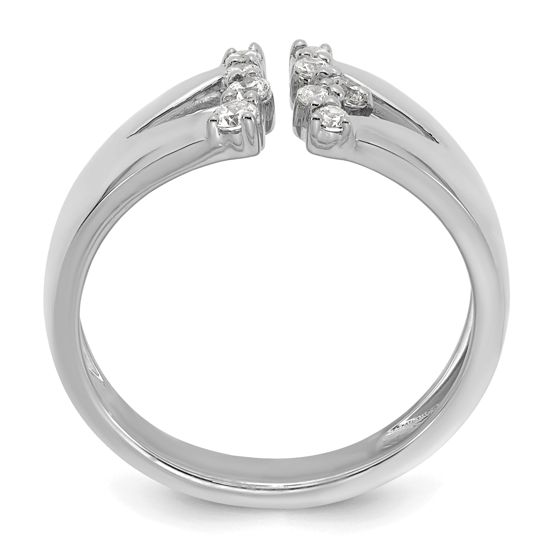 14k White Gold 1/5 carat Lab Grown Diamond VS+ F+ Complete Fashion Ring Secondary image