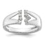 14k White Gold 1/5 carat Lab Grown Diamond VS+ F+ Complete Fashion Ring