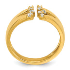 14k 1/5 carat Lab Grown Diamond VS+ F+ Complete Fashion Ring