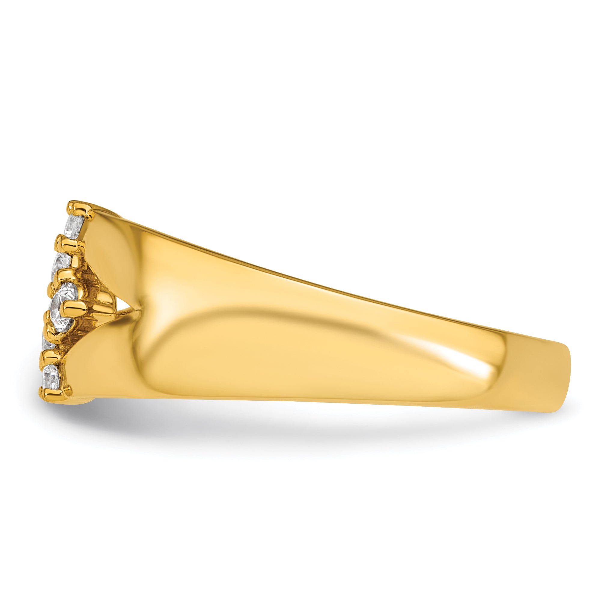 14k 1/5 carat Lab Grown Diamond VS+ F+ Complete Fashion Ring