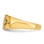14k 1/5 carat Lab Grown Diamond VS+ F+ Complete Fashion Ring