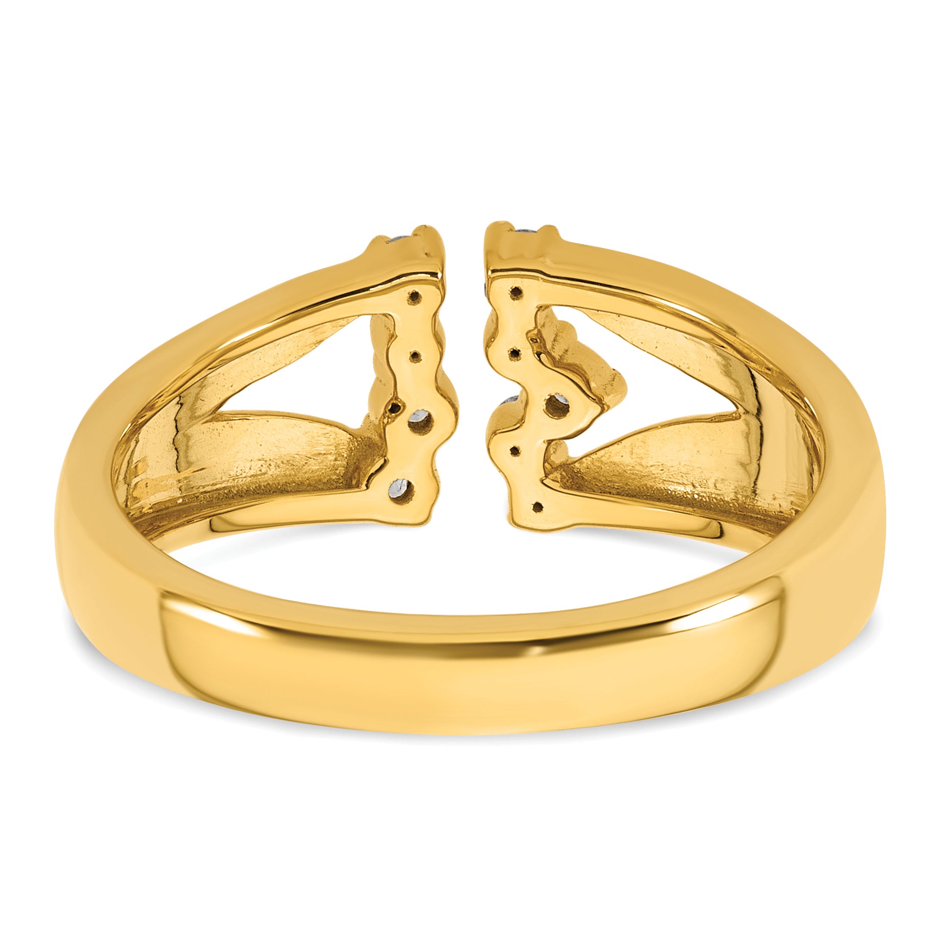 14k 1/5 carat Lab Grown Diamond VS+ F+ Complete Fashion Ring