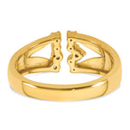 14k 1/5 carat Lab Grown Diamond VS+ F+ Complete Fashion Ring