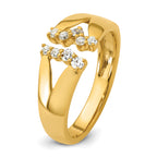 14k 1/5 carat Lab Grown Diamond VS+ F+ Complete Fashion Ring