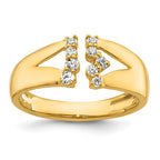 14k 1/5 carat Lab Grown Diamond VS+ F+ Complete Fashion Ring