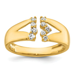 14k 1/5 carat Lab Grown Diamond VS+ F+ Complete Fashion Ring