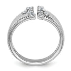 14k White Gold 1/4 carat Lab Grown Diamond VS+ F+ Complete Fashion Ring