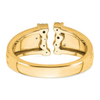 14k 1/4 carat Lab Grown Diamond VS+ F+ Complete Fashion Ring