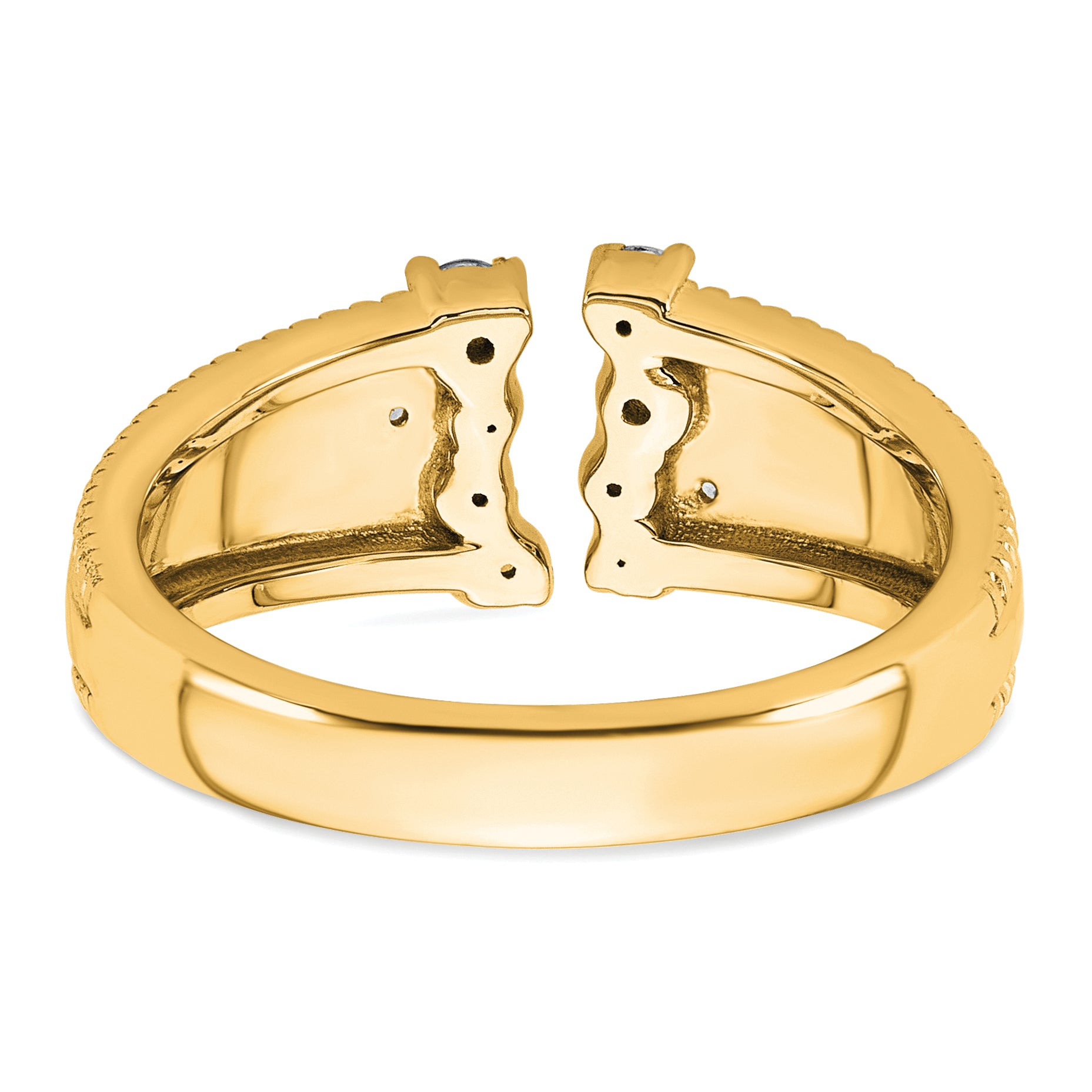 14k 1/4 carat Lab Grown Diamond VS+ F+ Complete Fashion Ring