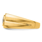 14k 1 carat Lab Grown Diamond VS+ F+ Round Complete Men's Ring