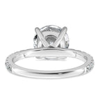 14k White Gold Certified Lab Grown Dia VS+ F+ Round Eng Ring