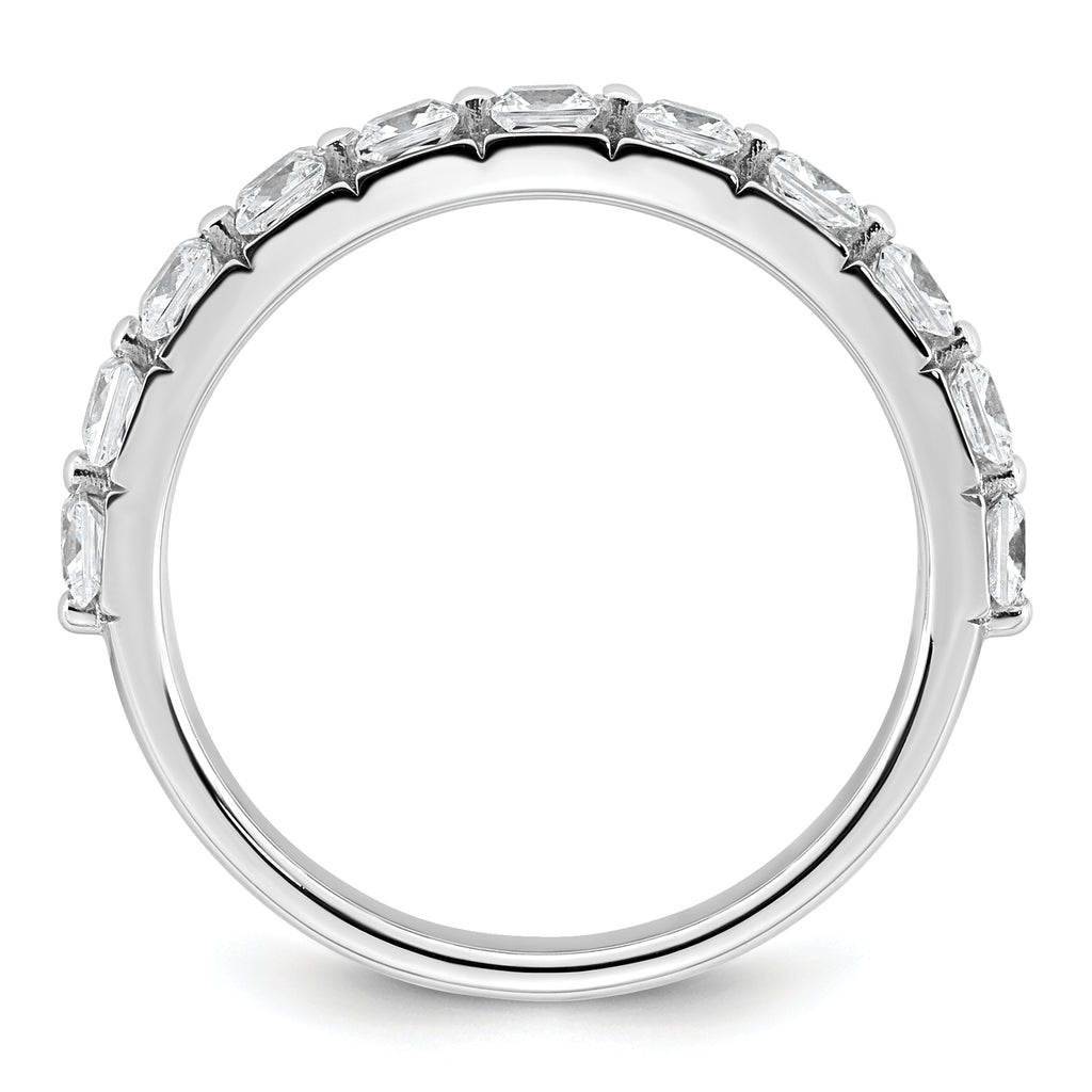 14k White Gold 1 carat Lab Grown Diamond VS+ F+ Complete Wedding Band