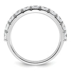 14k White Gold 1 carat Lab Grown Diamond VS+ F+ Complete Wedding Band