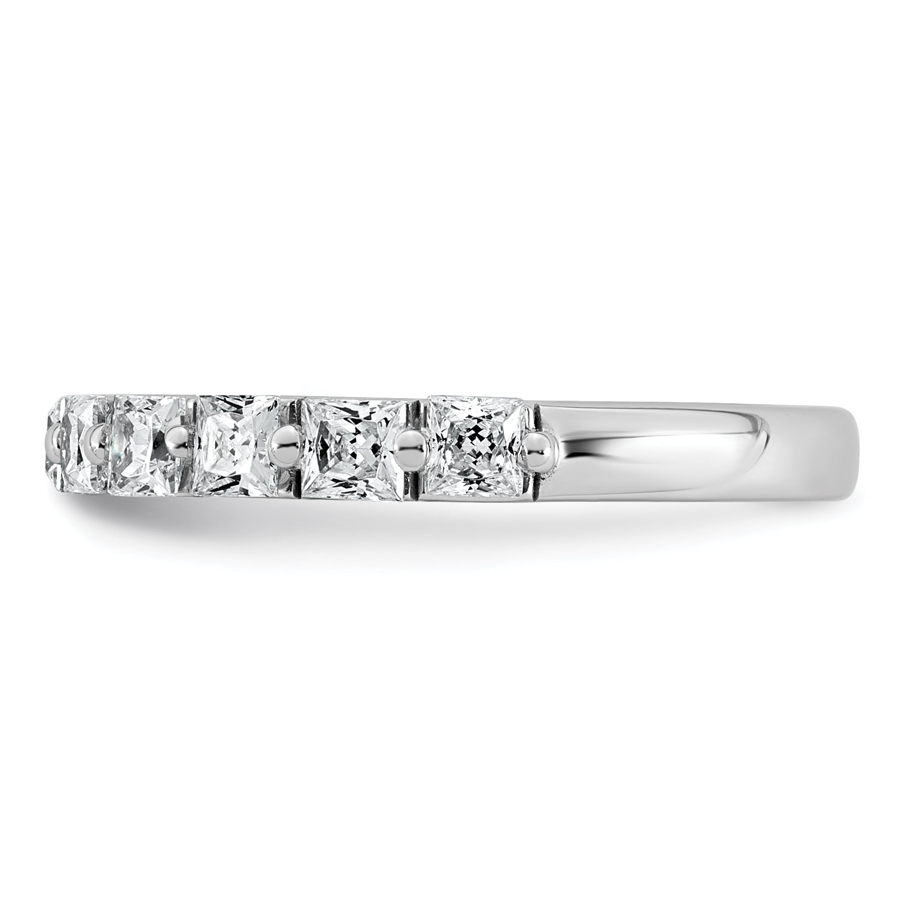14k White Gold 1 carat Lab Grown Diamond VS+ F+ Complete Wedding Band