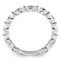 14k White Gold 1 1/5 carat Lab Grown Diamond VS+ F+ Complete Wedding Band