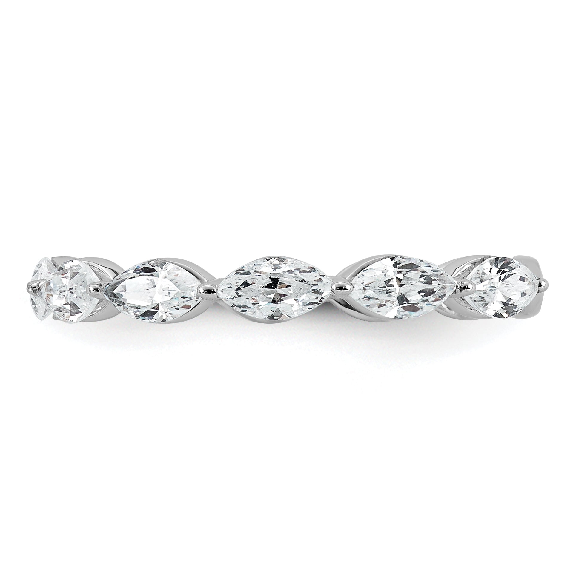 14k White Gold 1 1/5 carat Lab Grown Diamond VS+ F+ Complete Wedding Band