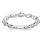 14k White Gold 1 1/5 carat Lab Grown Diamond VS+ F+ Complete Wedding Band