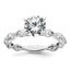 Round Certified Lab-Grown Diamond Engagement Ring in 14K White Gold (2 5/8 ct. tw.), Size 7 - Sophia Jewelers