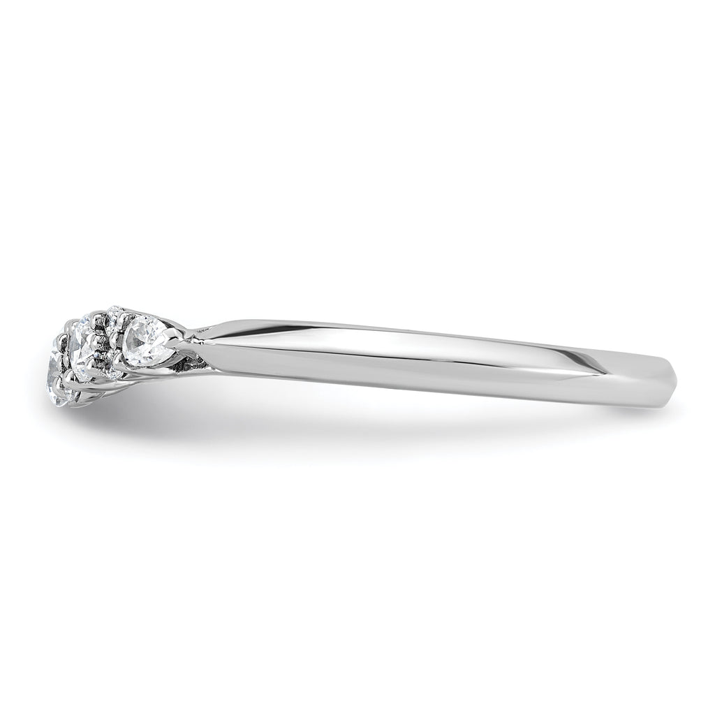 14k White Gold 1/3 carat Lab Grown Diamond VS+ F+ Complete Wedding Band