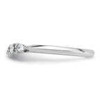 14k White Gold 1/3 carat Lab Grown Diamond VS+ F+ Complete Wedding Band