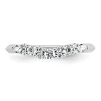 14k White Gold 1/3 carat Lab Grown Diamond VS+ F+ Complete Wedding Band