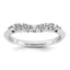 14k White Gold 1/3 carat Lab Grown Diamond VS+ F+ Complete Wedding Band
