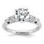 14k White Gold 1 3/4 carat Certified Lab Grown Diamond VS+ F+ Round Complete Engagement Ring